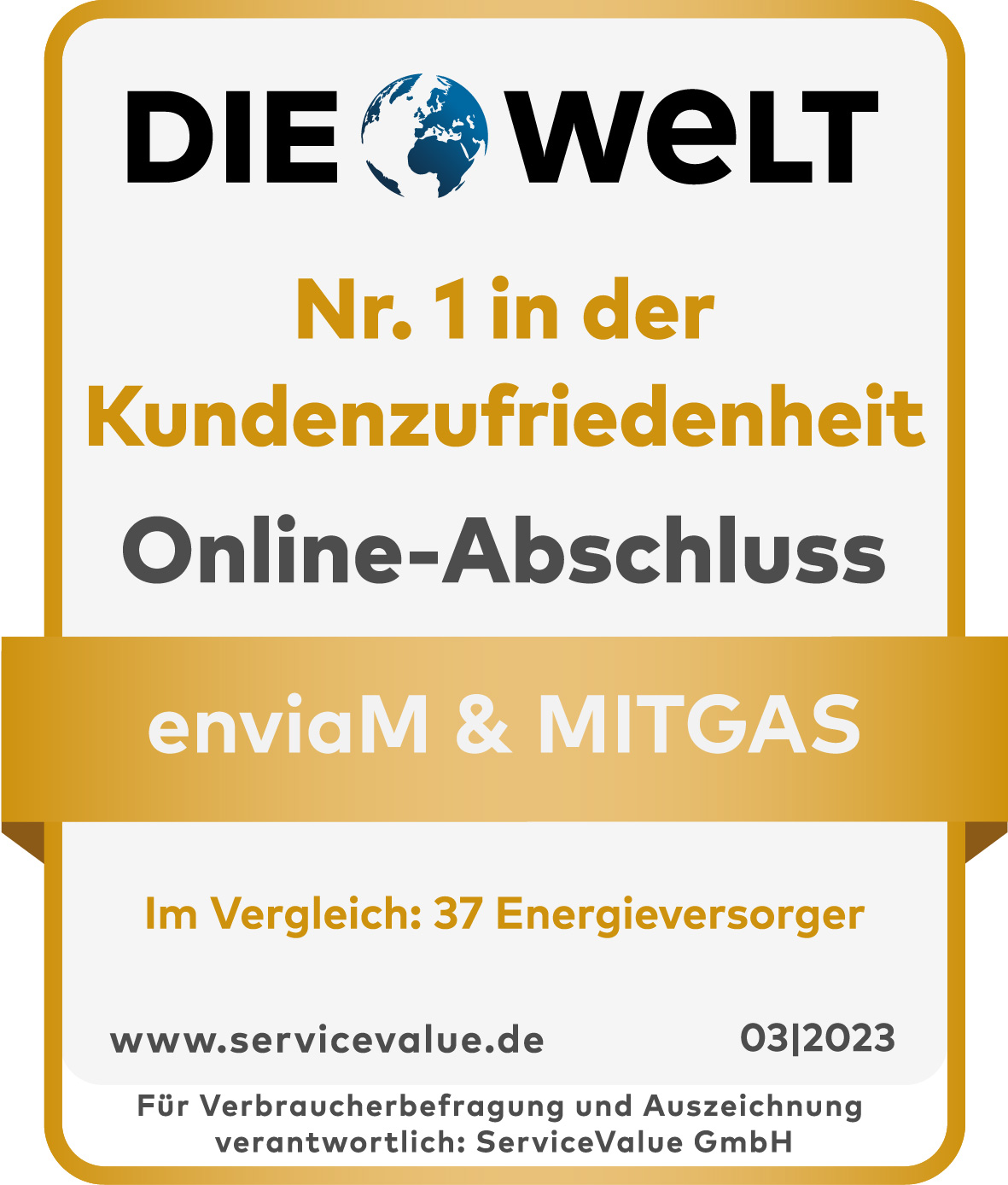 Siegel Online-Abschluss enviaM & MITGAS